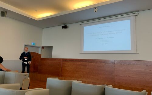 Oral presentation at the COSTNET conference